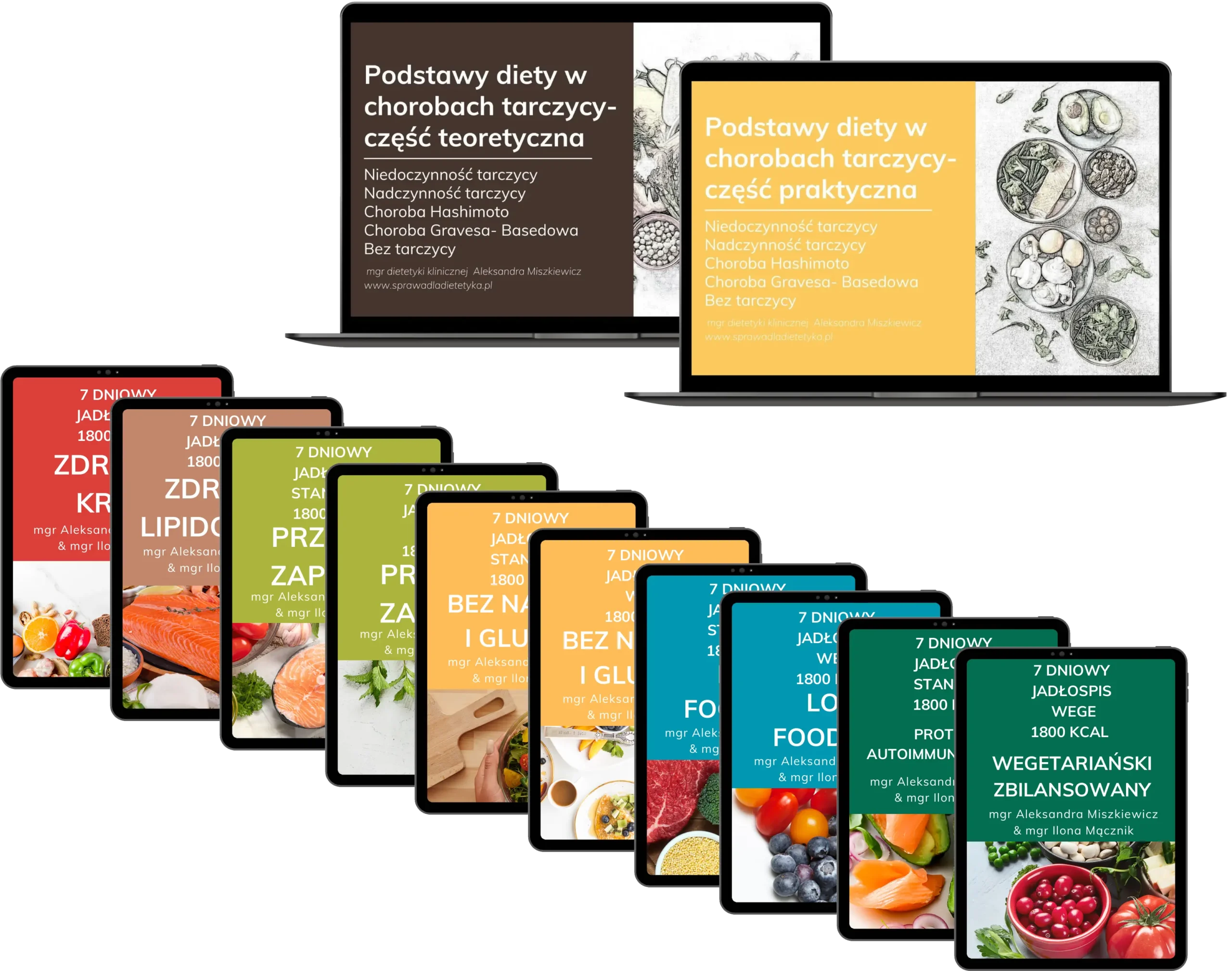 E-Book z pakietem 10 jadłospisów warsztatów Tarczyca Holistycznie + Dieta w chorobach tarczycy (Kurs)